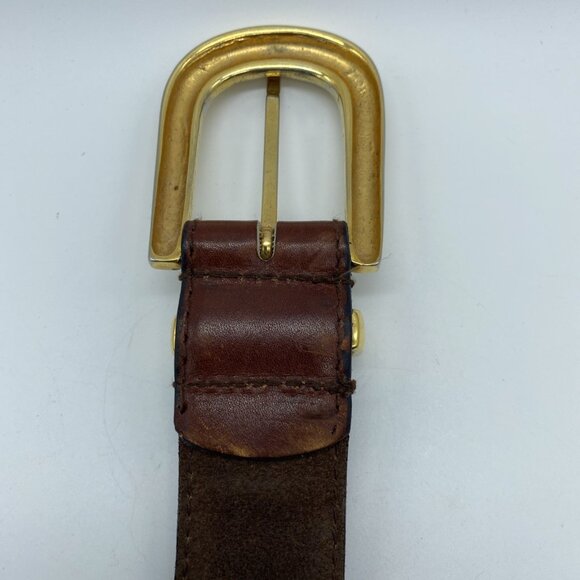 Unbranded Brown Genuine Leather Belt 5163 Women's Size M - Picture 6 of 12